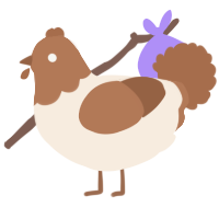 A cream and brown chicken with a head pattern