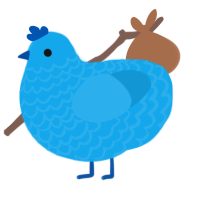 Ocean Sunfish, a sky chicken with a lace pattern