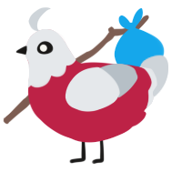 A crimson and mist chicken with a head pattern