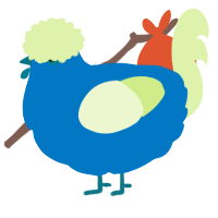 A sapphire and apple chicken