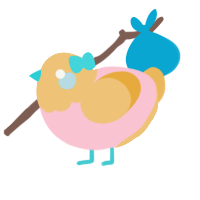 A rose and honey chicken with a head pattern