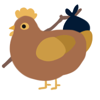 A brown and gold chicken