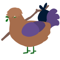 A brown and overcast chicken