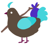 A bark and aqua chicken