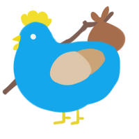 A sky and beige chicken