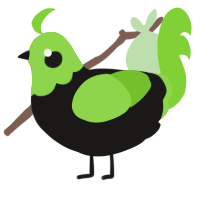 A sable and grass chicken with a head pattern
