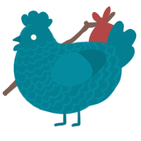 A sea chicken with a lace pattern