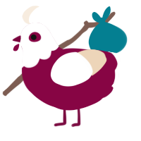 A maroon and cream chicken with a head pattern