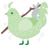 Lime Merengue, a gluppy chicken with a lace pattern