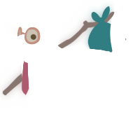 A white chicken with a lace pattern