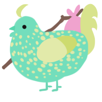 Mojito, a mint and lemon chicken with a speckle pattern