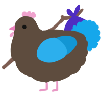 A bark and sky chicken