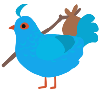 puddle, a sky and cerulean chicken with a half-lace pattern
