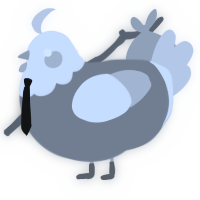 A ash and mist chicken with a head pattern