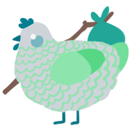 A mist and spring chicken with a lace pattern
