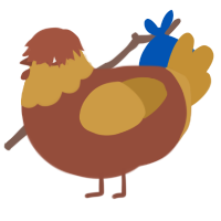 A russet and gold chicken with a head pattern