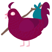 (unnamed), a maroon and wine chicken with a lace pattern