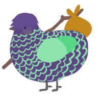 A overcast and spring chicken with a lace pattern