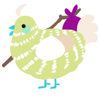 A lemon and cream chicken with a bar pattern