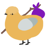 Eggyolk, a honey and silver chicken