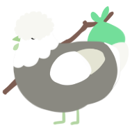 A ash and white chicken with a head pattern