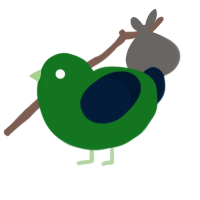 BEAN, a leaf and tumblr chicken
