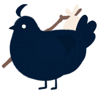 A tumblr chicken with a lace pattern