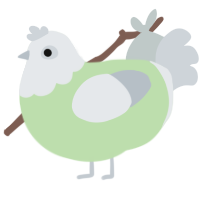 A gluppy and mist chicken with a head pattern