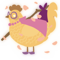 A honey chicken with a lace pattern