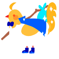 A white and gold chicken with a head pattern