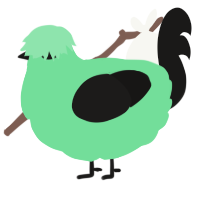 A spring and sable chicken