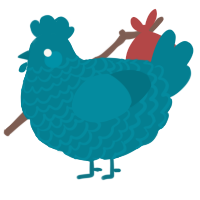 A sea chicken with a lace pattern