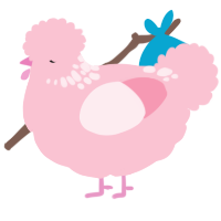 A rose chicken with a neck-speckle pattern
