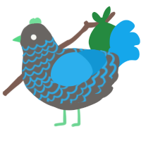 (unnamed), a grey and sky chicken with a lace pattern