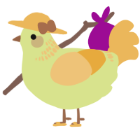 A lemon and honey chicken with a neck-band pattern