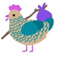 A beige and sea chicken with a lace pattern