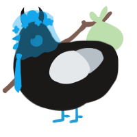 A sable and mist chicken