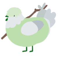 (unnamed), a gluppy and mist chicken with a head pattern