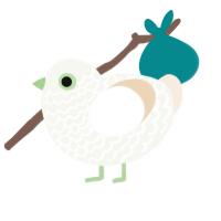 Melon milk, a white and cream chicken with a lace pattern