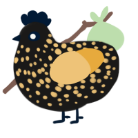 Classics, a sable and honey chicken with a speckle pattern