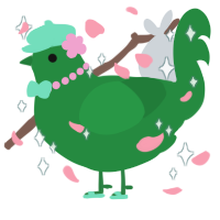 A viridian chicken