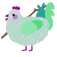A mist and spring chicken with a lace pattern