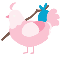 A rose chicken with a head pattern