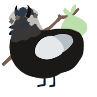A sable and mist chicken