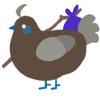 A bark and ash chicken