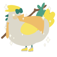 A mist and yellow chicken