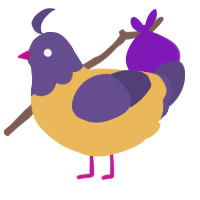 A honey and overcast chicken with a head pattern