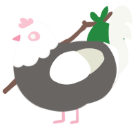 Dove, a grey and white chicken with a head pattern