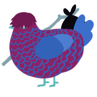 A spring and gold chicken with a lace pattern