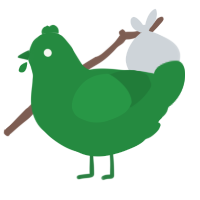 A viridian chicken